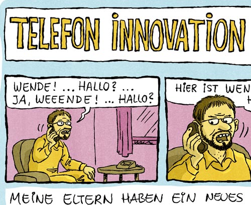 Telefon Innovation - Comic von Markus Wende
